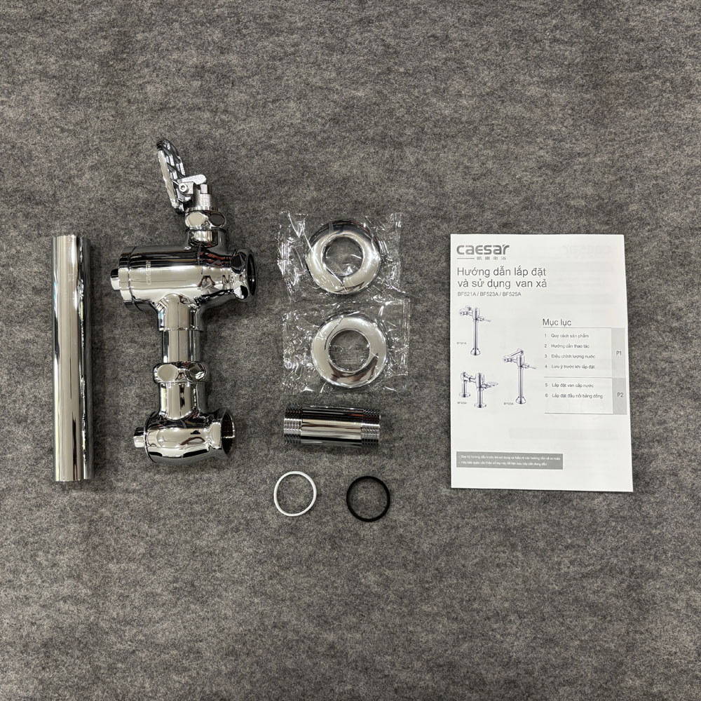 Bộ xả gạt tay bồn cầu Caesar BF525 - 2