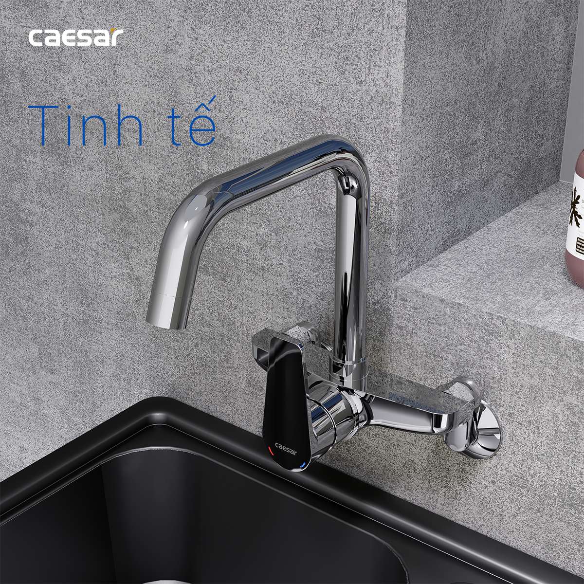 Vòi bếp nóng lạnh gắn tường Caesar K535C - 22