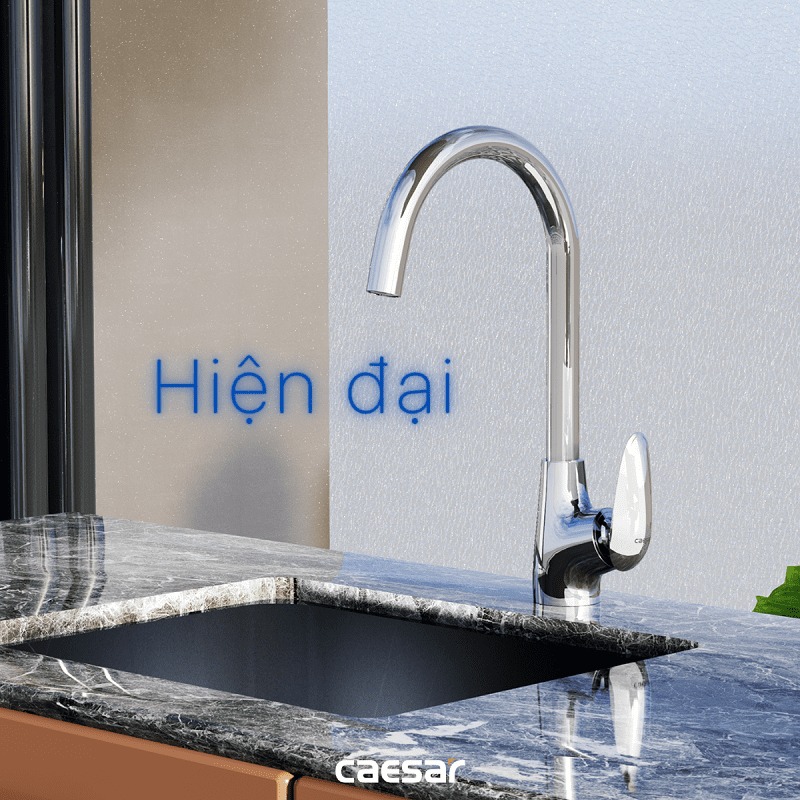 Vòi bếp nóng lạnh Caesar K815C - 15