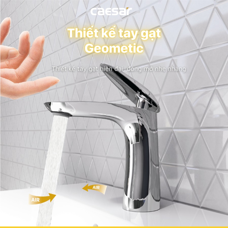 Vòi chậu lavabo nóng lạnh Caesar B810CU - 14