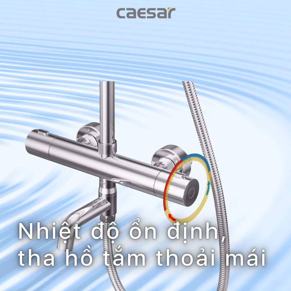 Bộ sen tắm cây nhiệt độ Caesar S1038S - 12