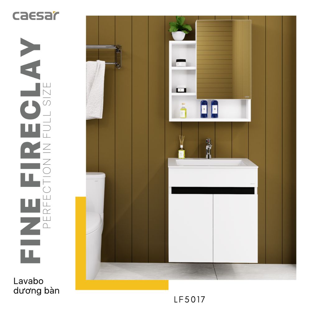 Bộ tủ lavabo Caesar LF5017+EH15017AV - 2