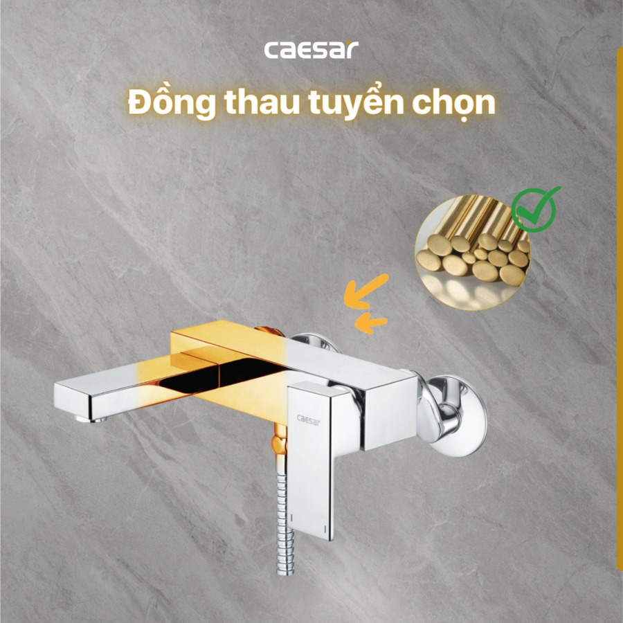 Bộ vòi sen tắm nóng lạnh Caesar S843C - 14