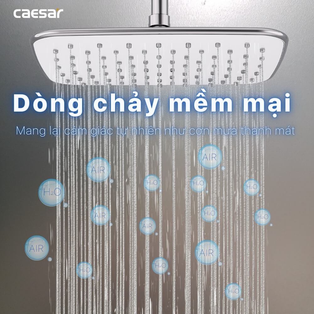 Bộ sen cây tắm đứng nóng lạnh Caesar BS127+S173C - 17