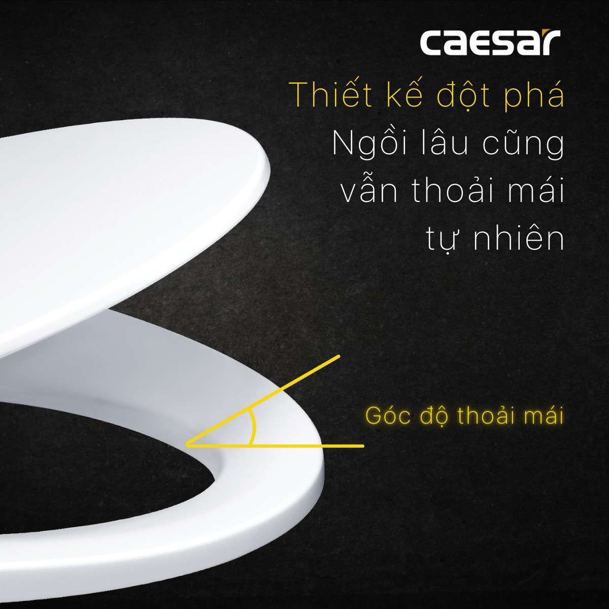 Nắp bồn cầu đóng êm Caesar M221 - 9