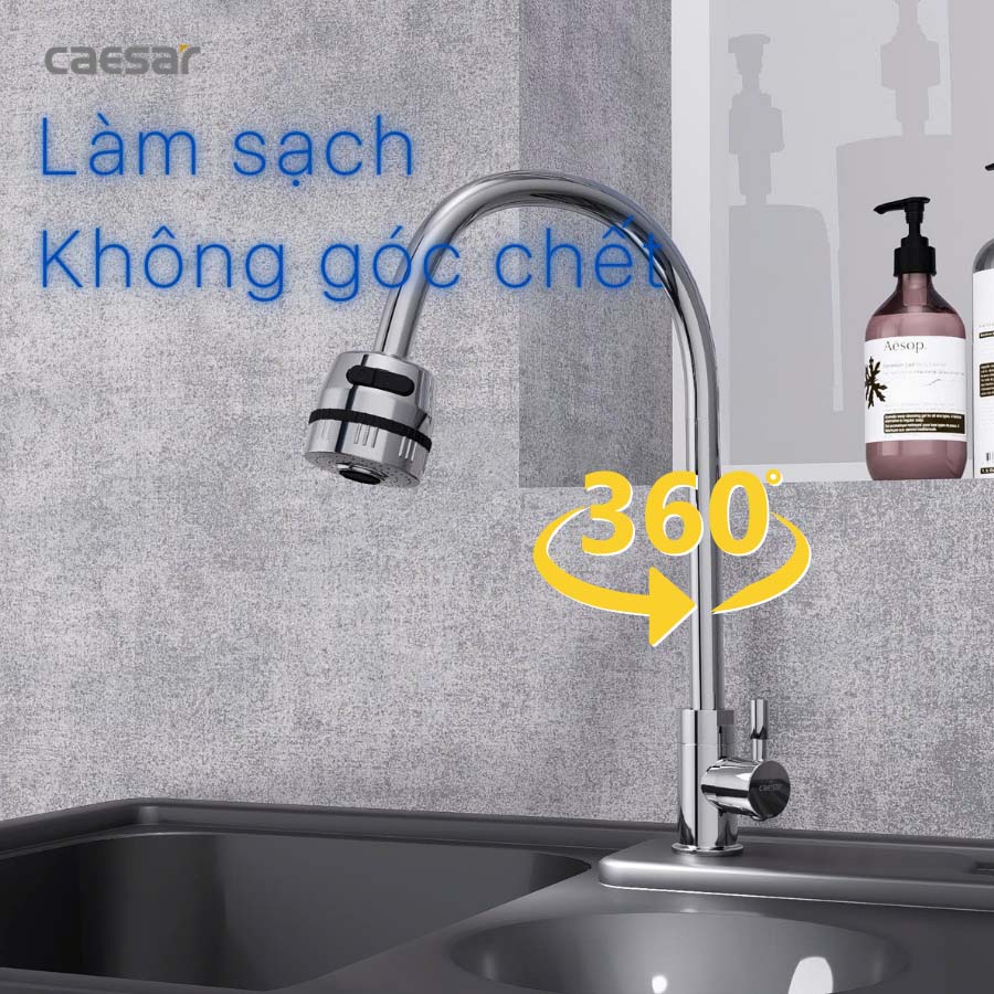 Vòi bếp lạnh Caesar K035CV - 5