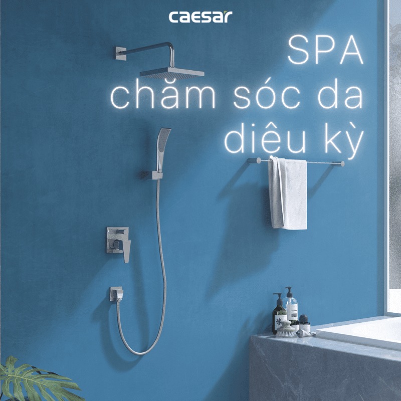 Sen tắm âm tường nóng lạnh Caesar BS641 - 15