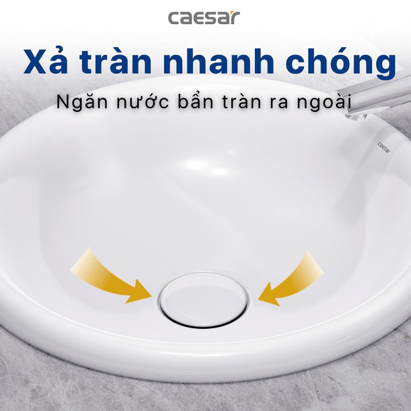 Chậu lavabo dương vành Caesar LF5016 - 8