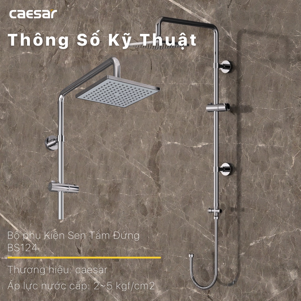 Sen cây tắm đứng Caesar BS124 - 13