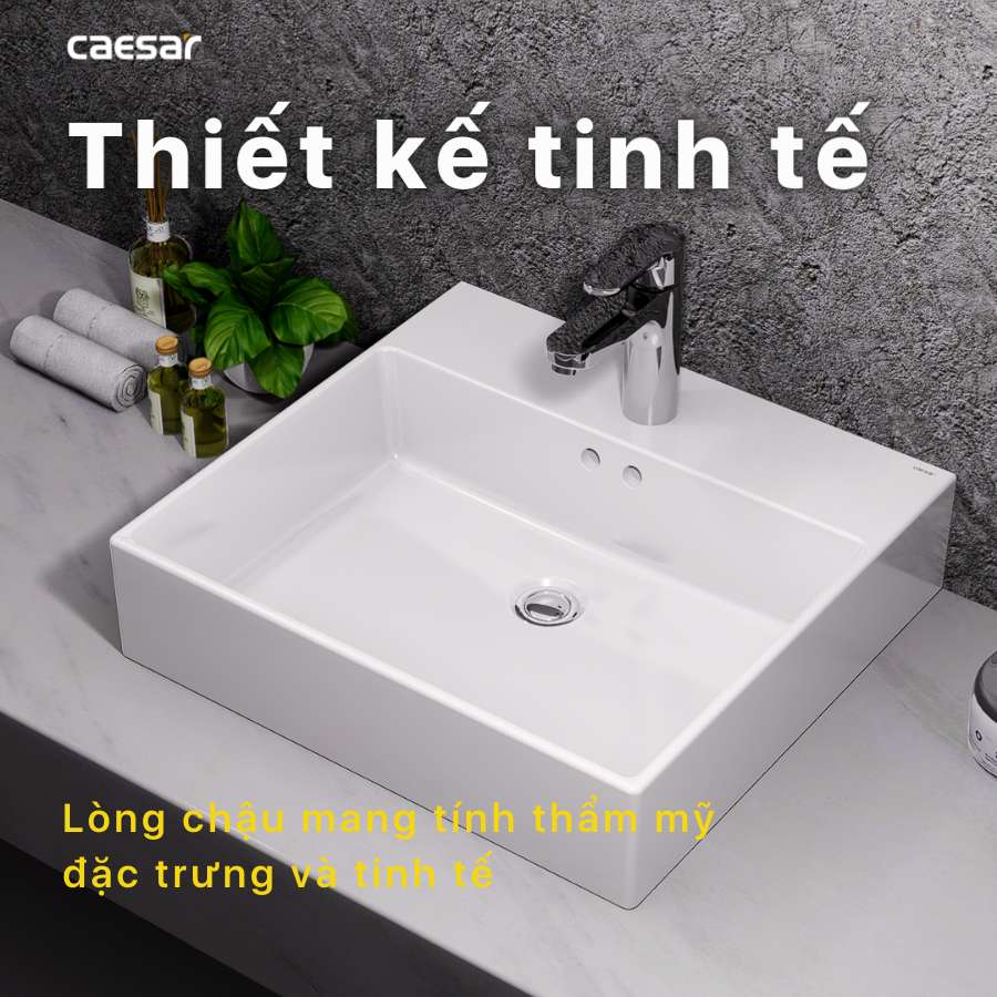 Chậu lavabo đặt bàn Caesar LF5263 - 12