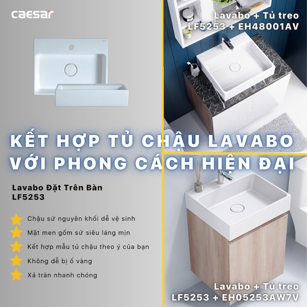 Tủ lavabo Caesar EH05253AW7V - 10