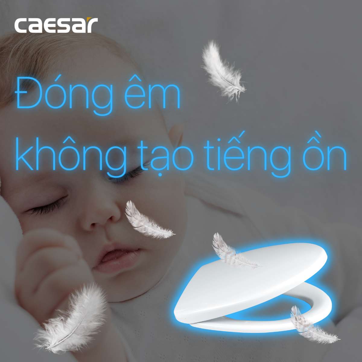 Nắp bồn cầu đóng êm Caesar M232 - 14