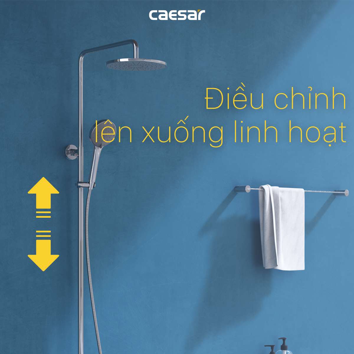 Bộ sen tắm cây nóng lạnh Caesar S1028S - 15