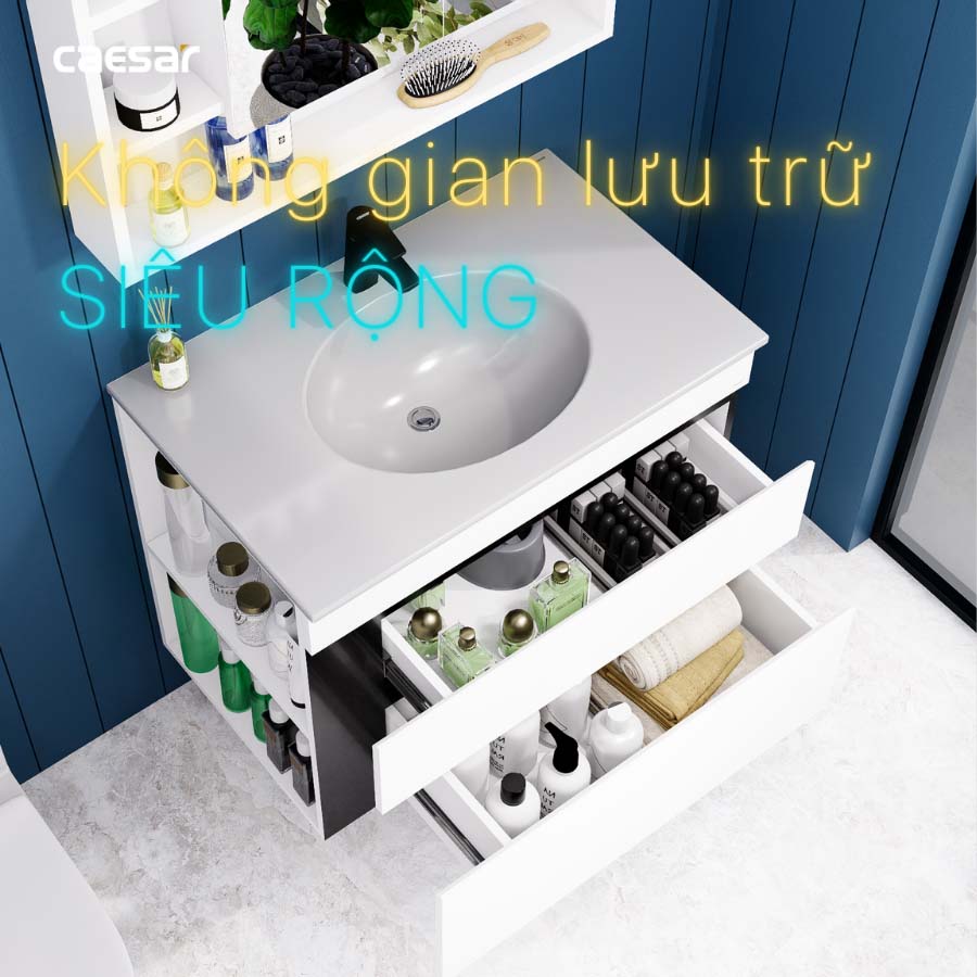 Bộ tủ lavabo Caesar LF5026+EH15026DDLV - 9