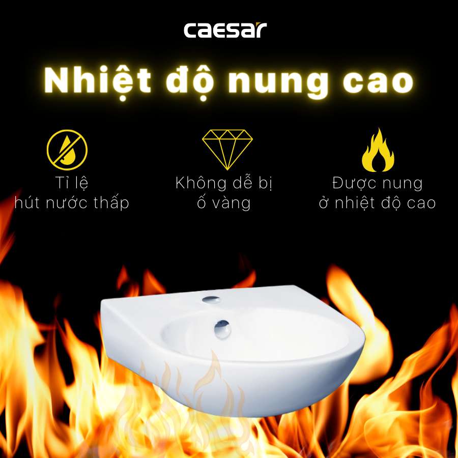 Chậu rửa lavabo treo tường Caesar L2140 - 9