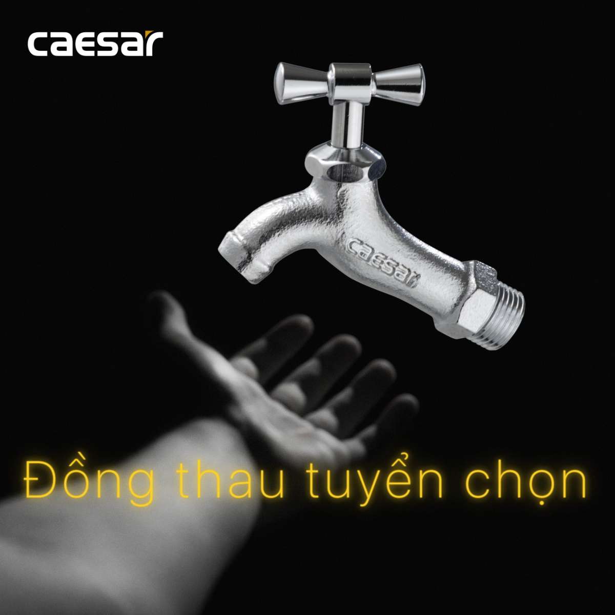 Vòi nước lạnh gắn tường Caesar W034-1 (W0341) - 10