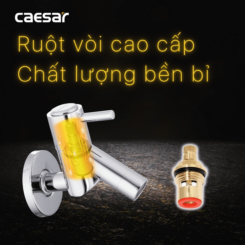 Vòi nước lạnh gắn tường Caesar W047C - 15