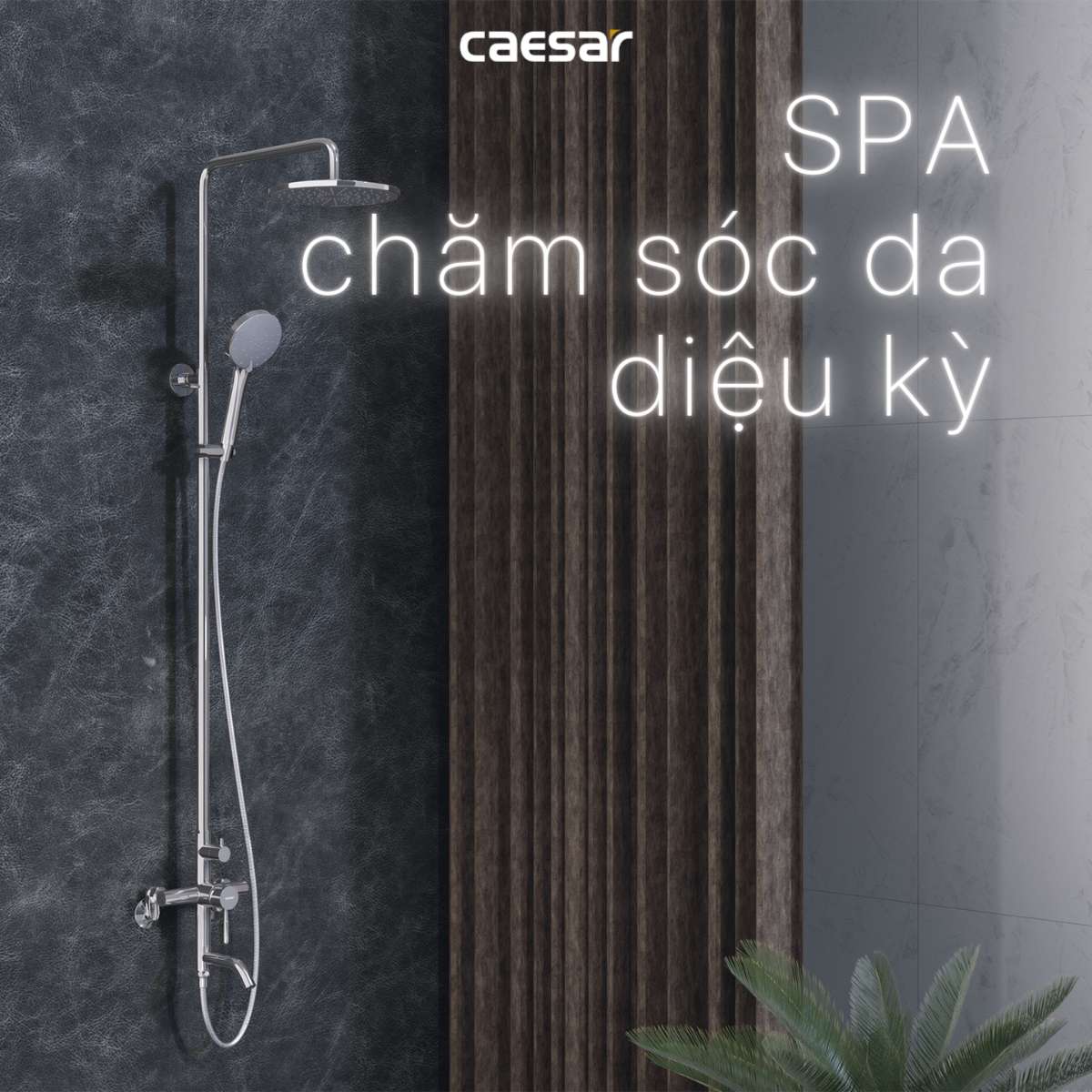 Bộ sen tắm cây nóng lạnh Caesar S1028S - 14