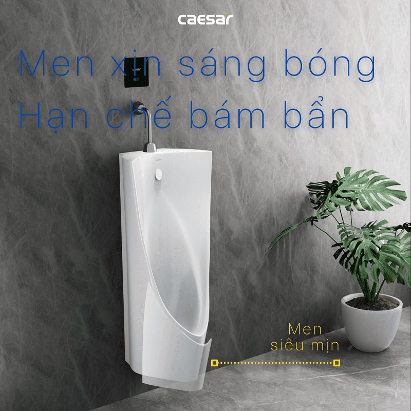 Bồn tiểu nam treo tường thoát ngang Caesar U0235 - 6