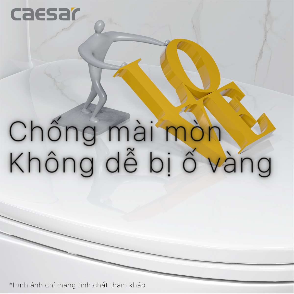 Nắp bồn cầu đóng êm Caesar MU234 - 8