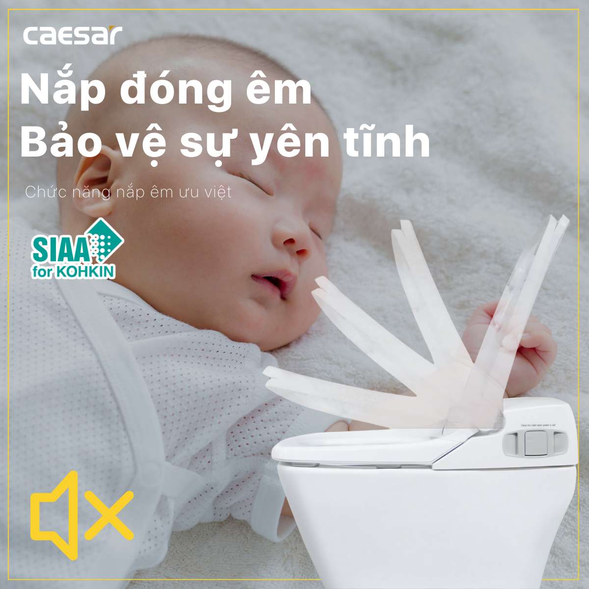 Bồn cầu điện tử thông minh Caesar CA1380H - 15