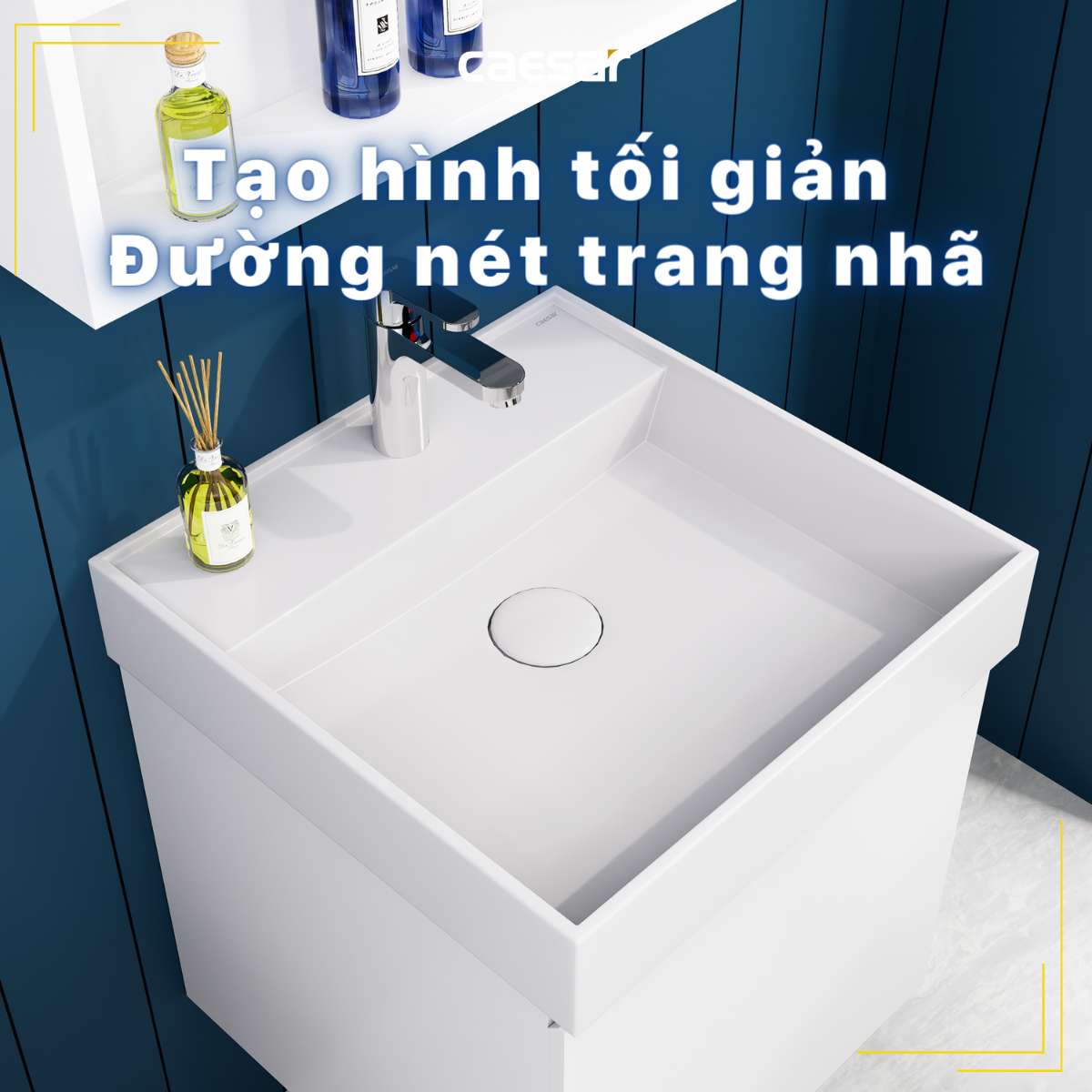 Chậu lavabo đặt bàn Caesar LF5380 - 9