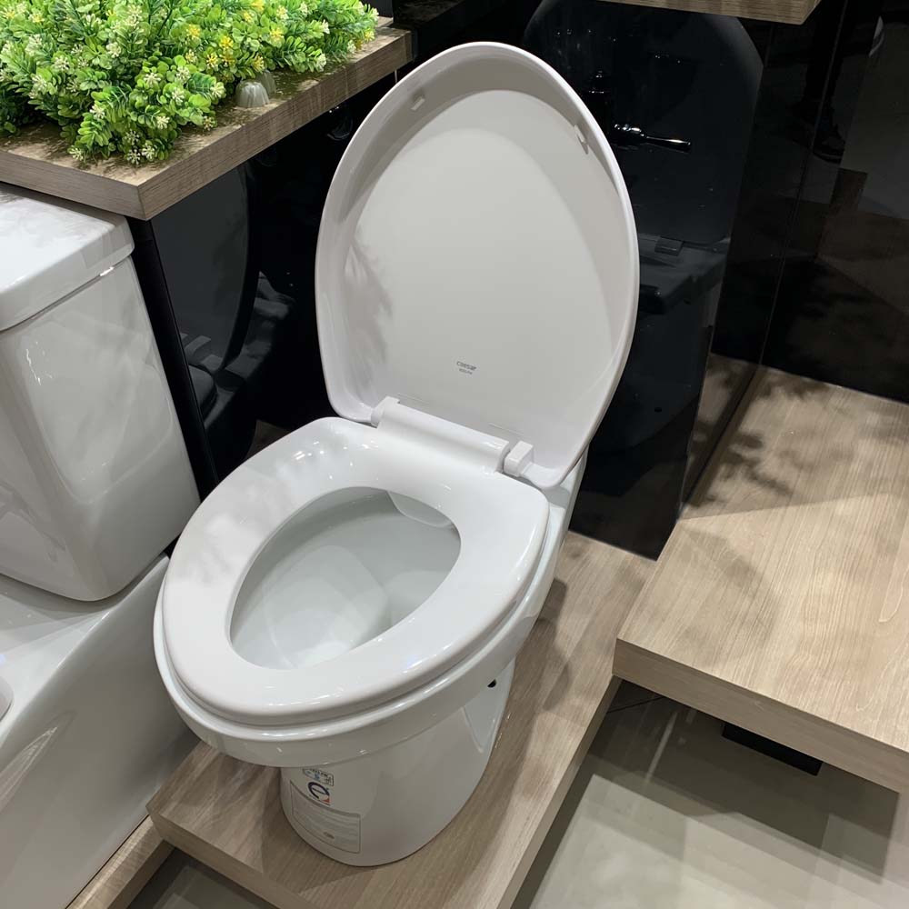 Bồn cầu đặt sàn Caesar CP1333 nắp thường (van xả trực tiếp) - 4