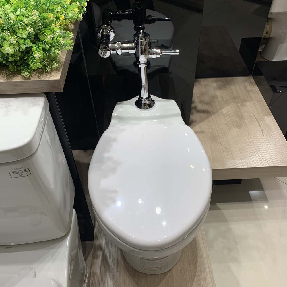 Bồn cầu đặt sàn Caesar CP1333 nắp thường (van xả trực tiếp) - 3