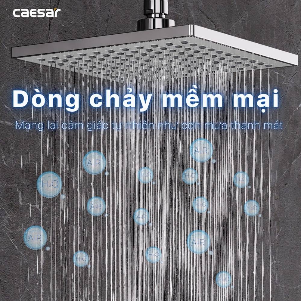 Bộ sen cây tắm đứng nóng lạnh Caesar BS124+S173C - 16