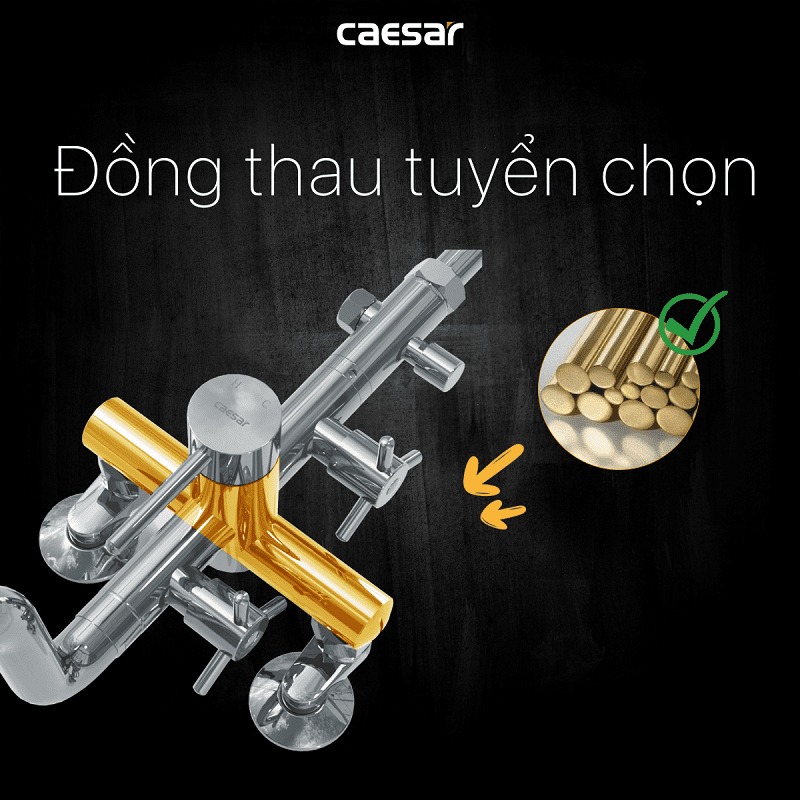 Bộ sen tắm cây nóng lạnh Caesar S488C - 14