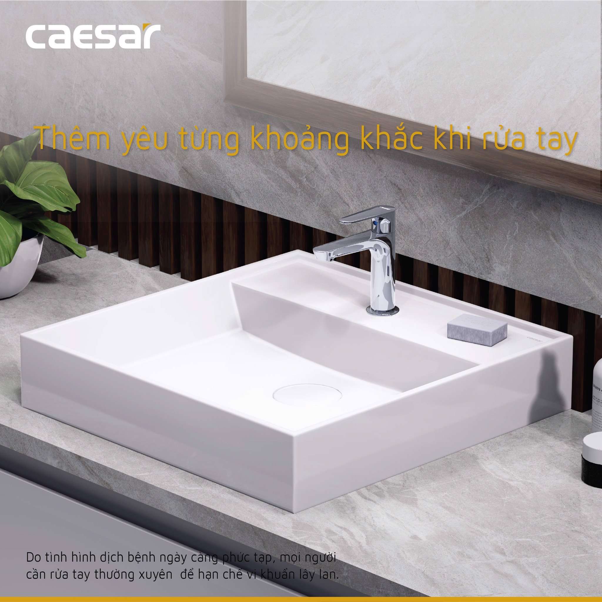 Vòi chậu lavabo lạnh Caesar B060C - 18