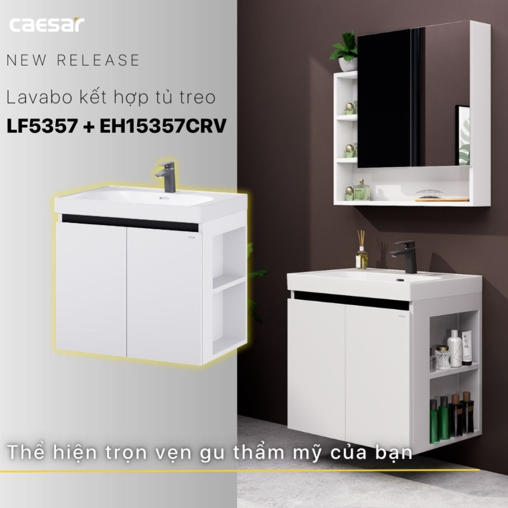 Bộ tủ lavabo Caesar LF5357+EH15357CRV - 10