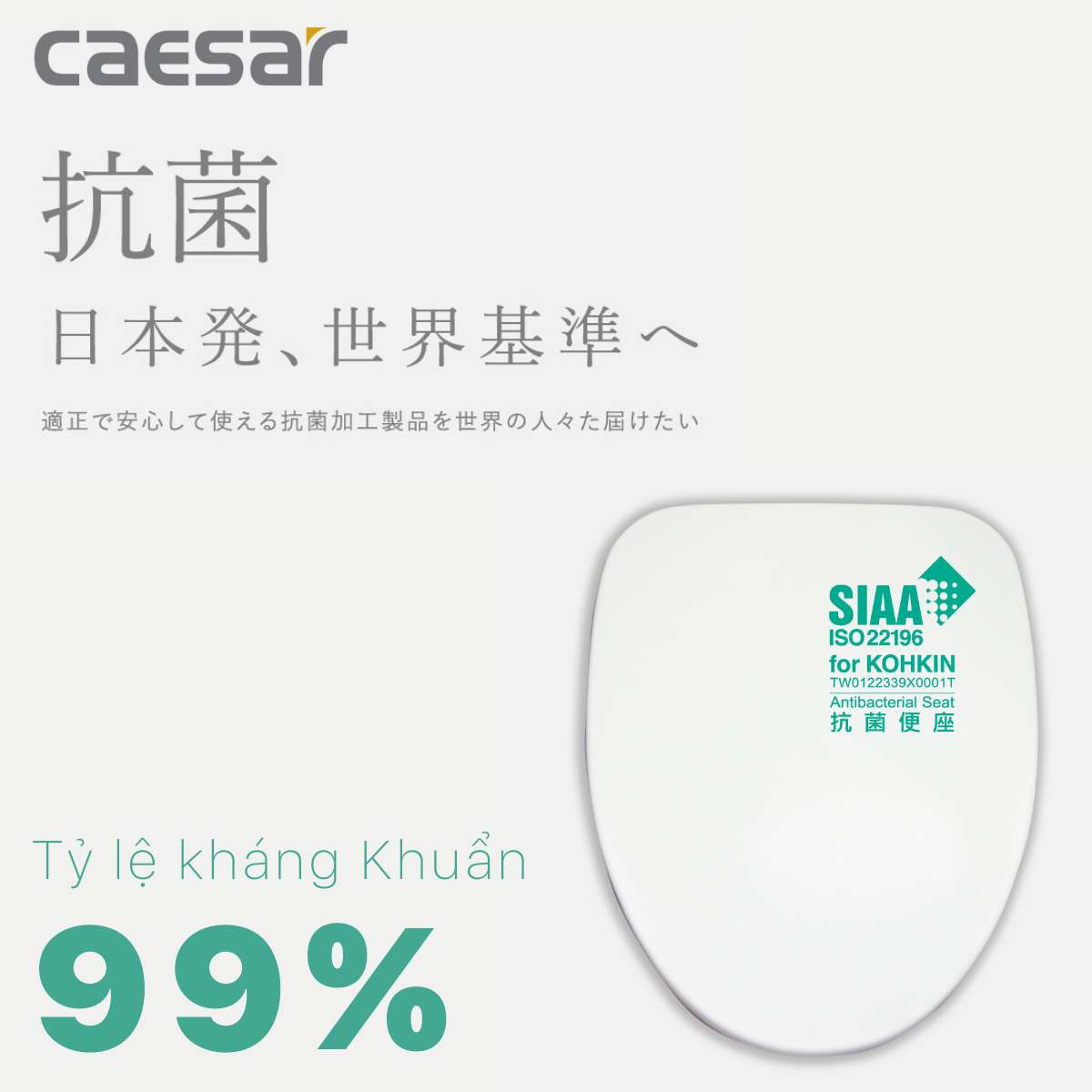 Nắp bồn cầu đóng êm Caesar M232 - 11
