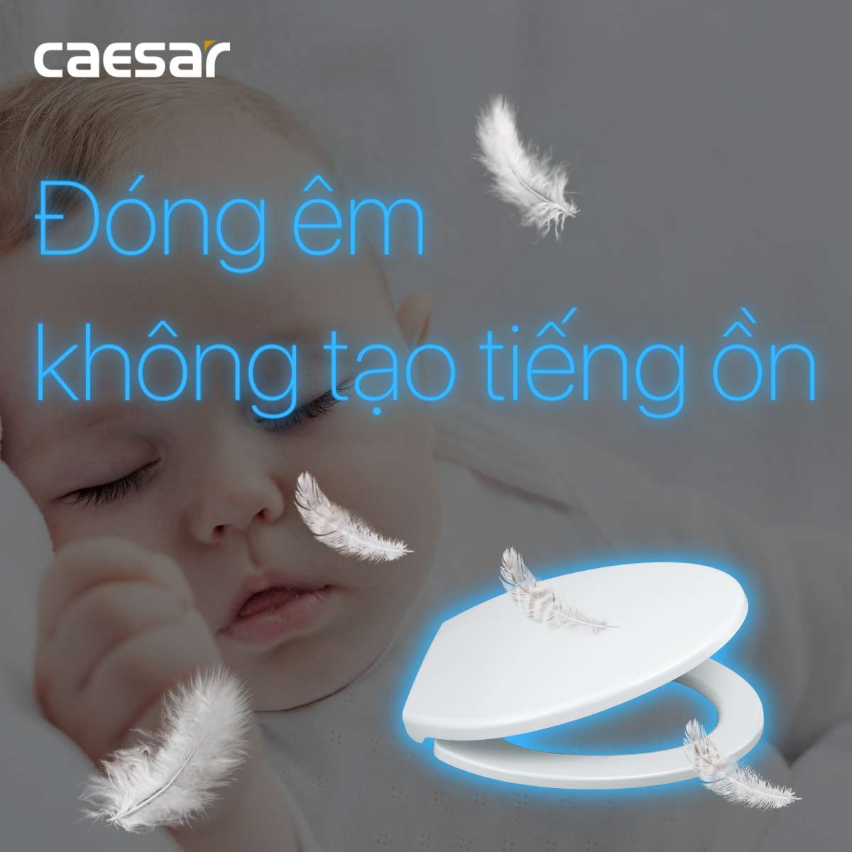 Nắp bồn cầu đóng êm Caesar MU234 - 10