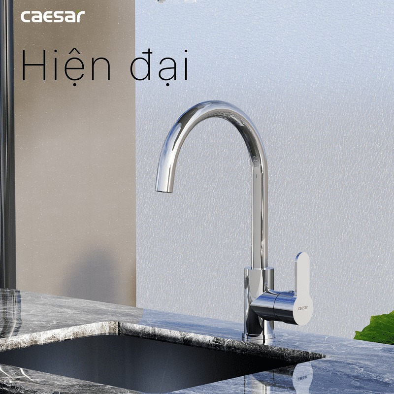 Vòi bếp nóng lạnh Caesar K415C - 14