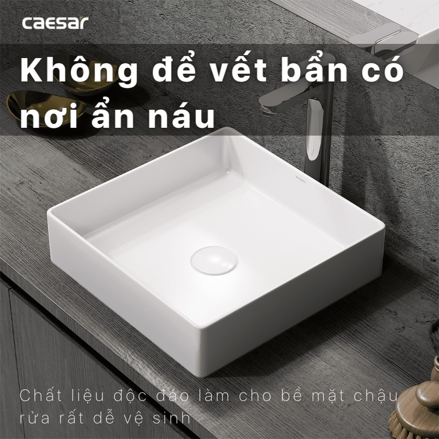 Chậu lavabo đặt bàn Caesar LF5252 - 9