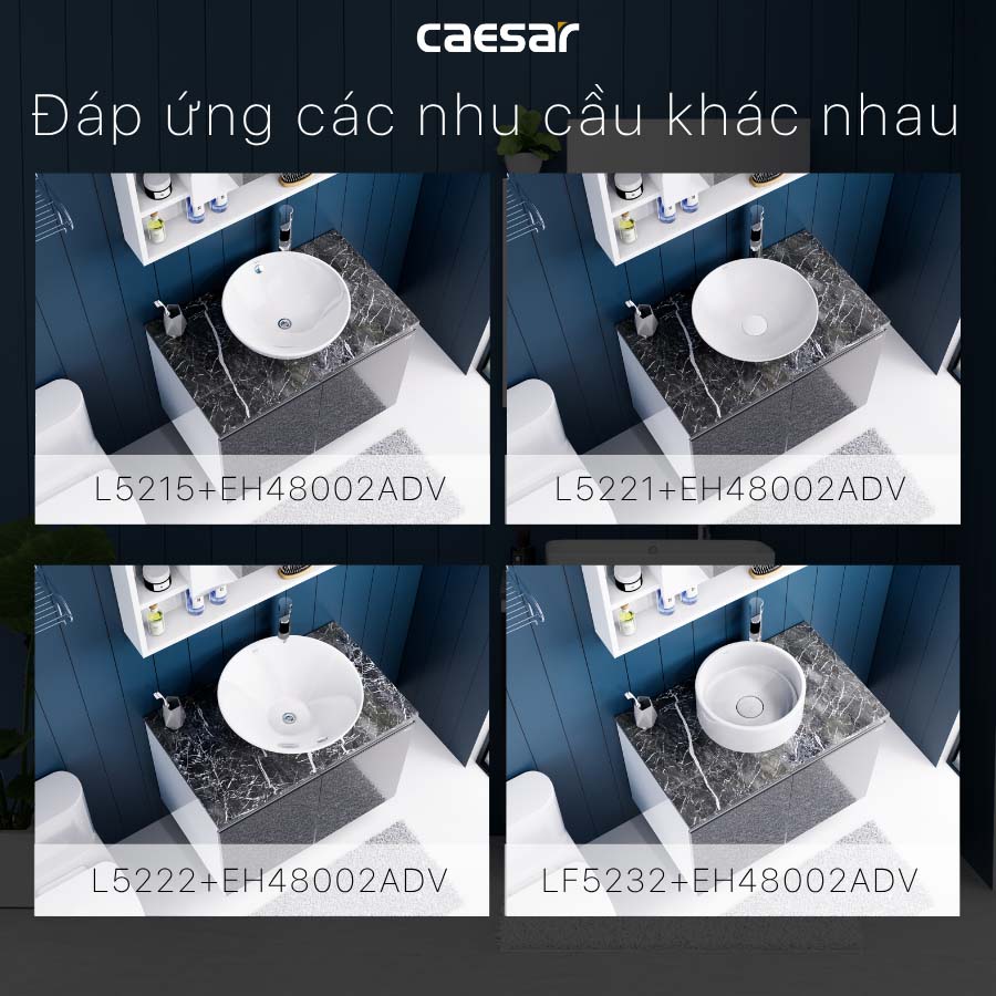 Bộ tủ lavabo Caesar L5262+EH48002ADV - 11