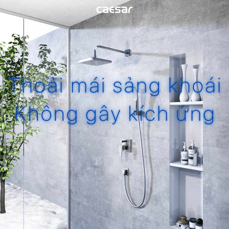 Sen tắm âm tường nóng lạnh Caesar BS641 - 12