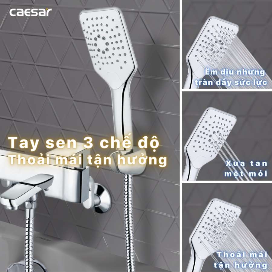 Bộ vòi sen tắm nóng lạnh Caesar S553C - 16