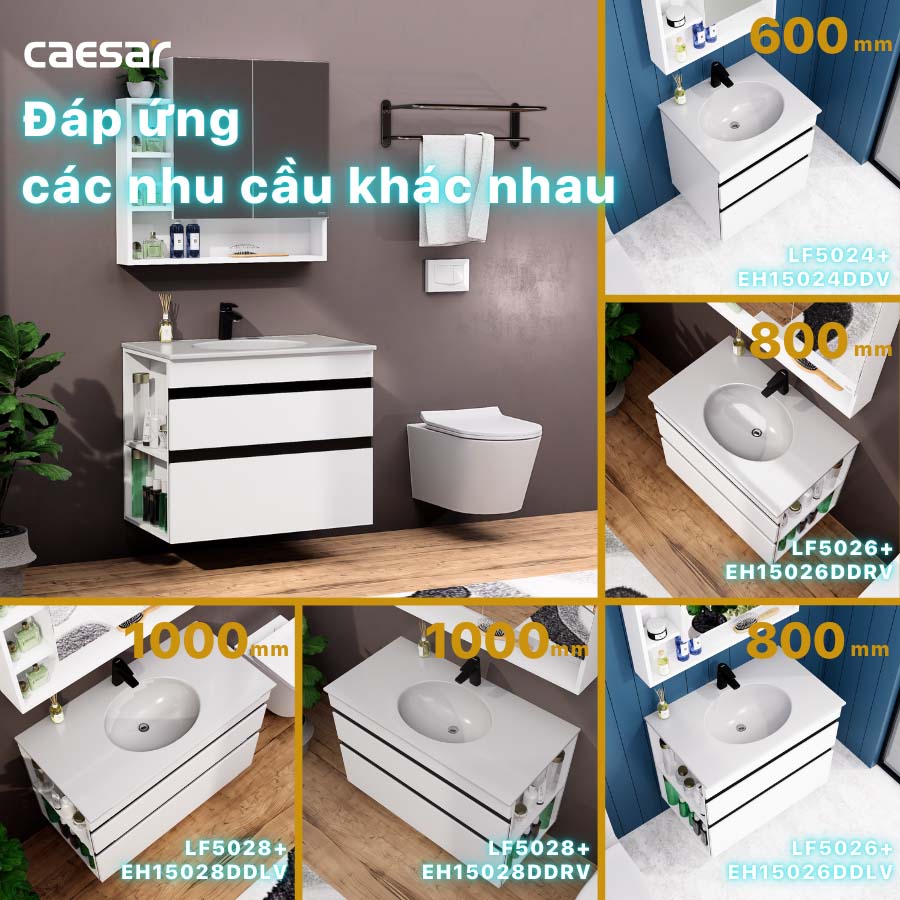 Tủ lavabo Caesar EH15026DDLV - 10