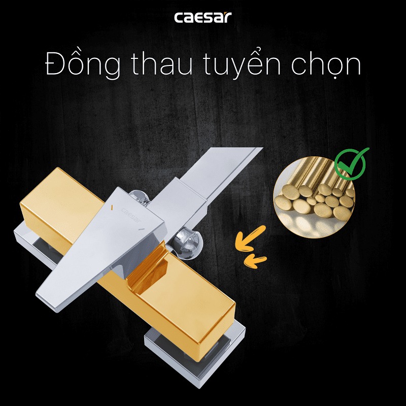 Bộ sen tắm cây nóng lạnh Caesar S648C - 14
