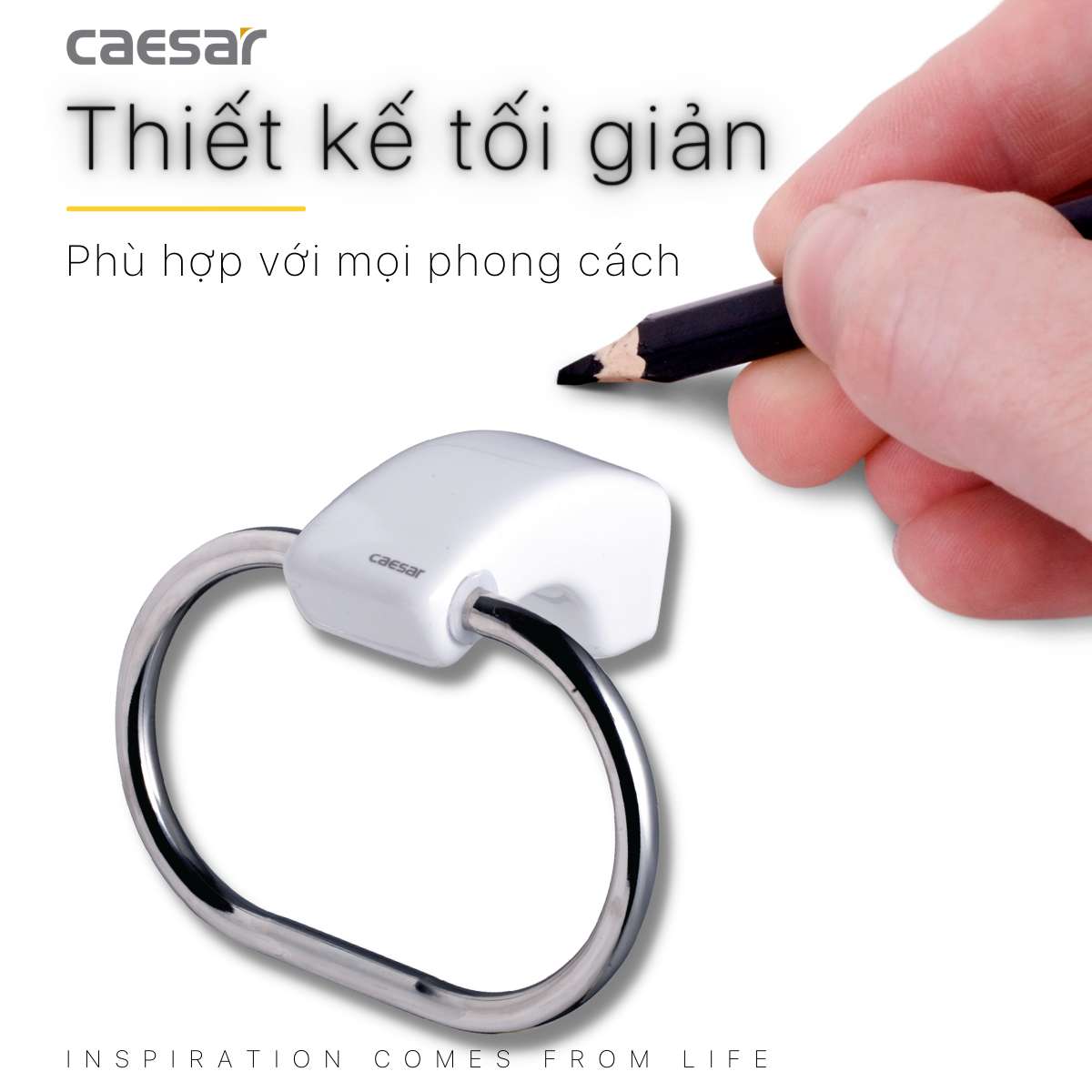 Vòng treo khăn Caesar Q948 - 4