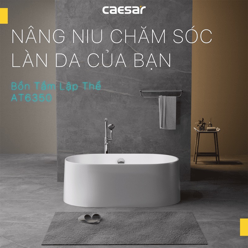 Bồn tắm lập thể 1m55 Caesar AT6350 - 3