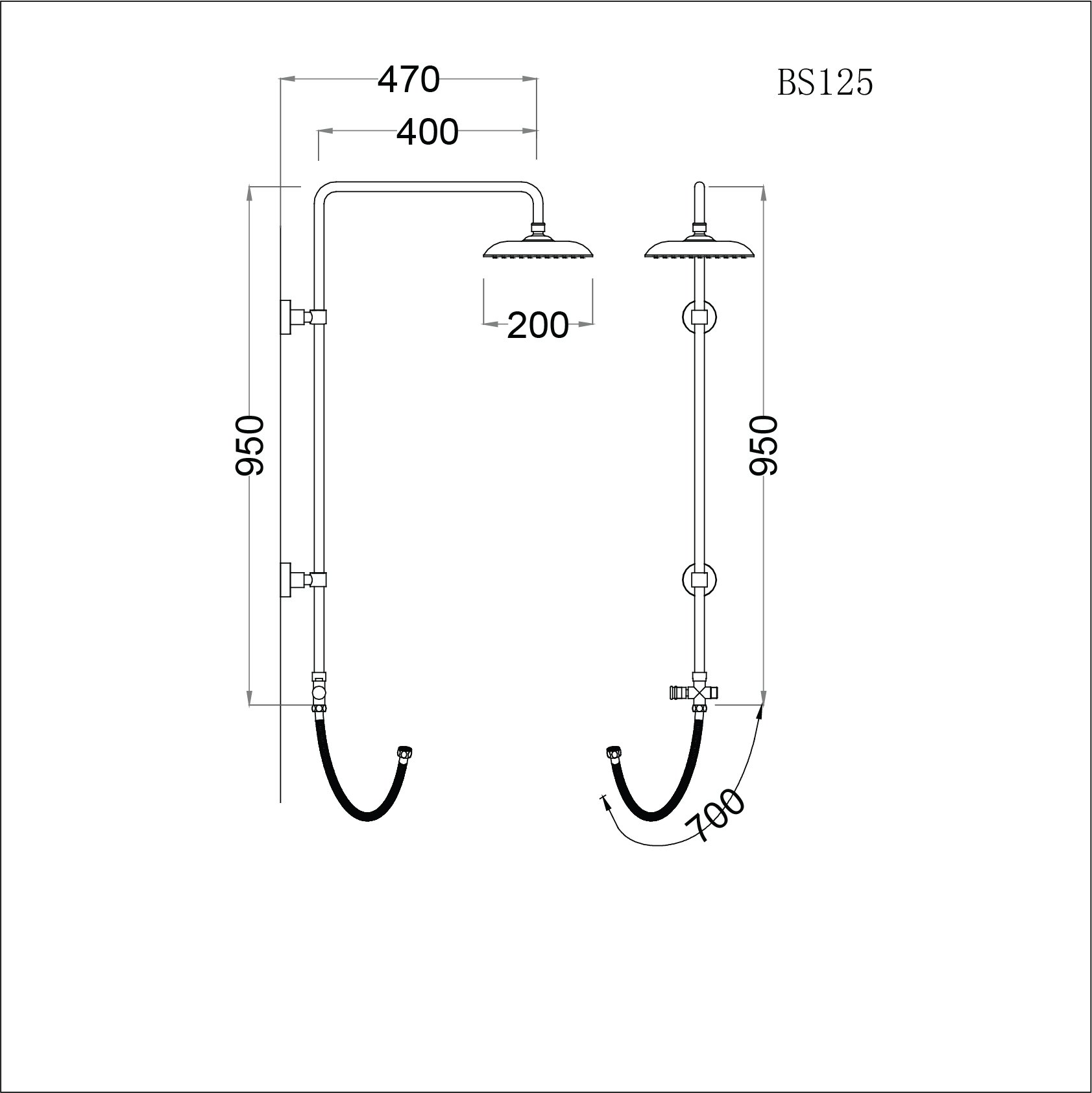 Sen cây tắm đứng Caesar BS125 - 17