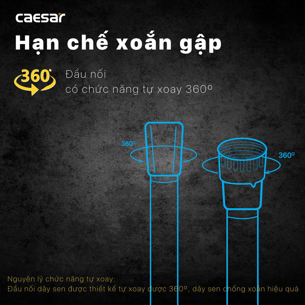 Dây xịt vệ sinh 1m2 Caesar BF431V120 - 2