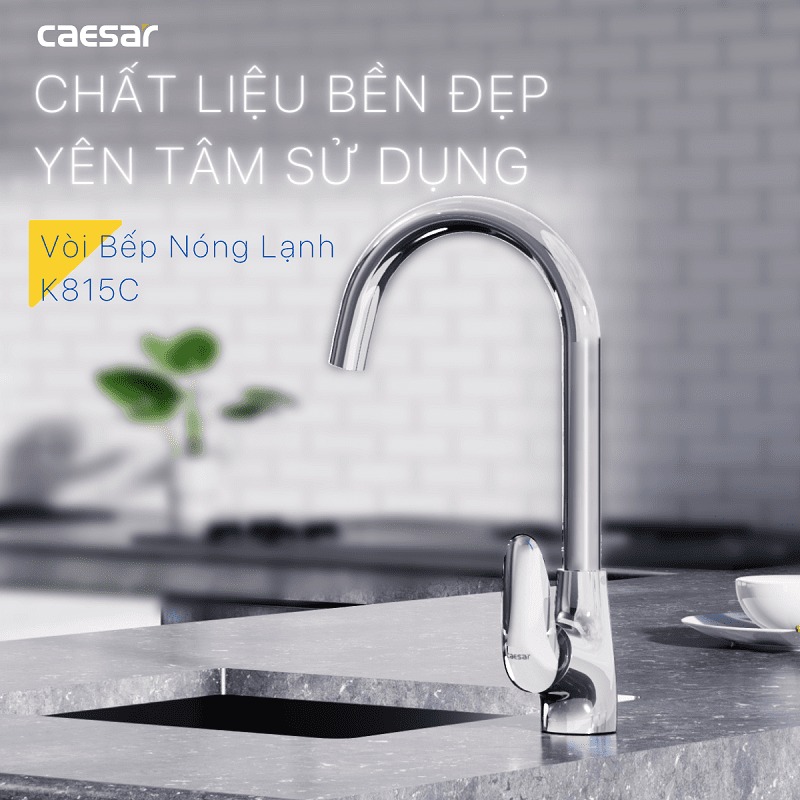 Vòi bếp nóng lạnh Caesar K815C - 11