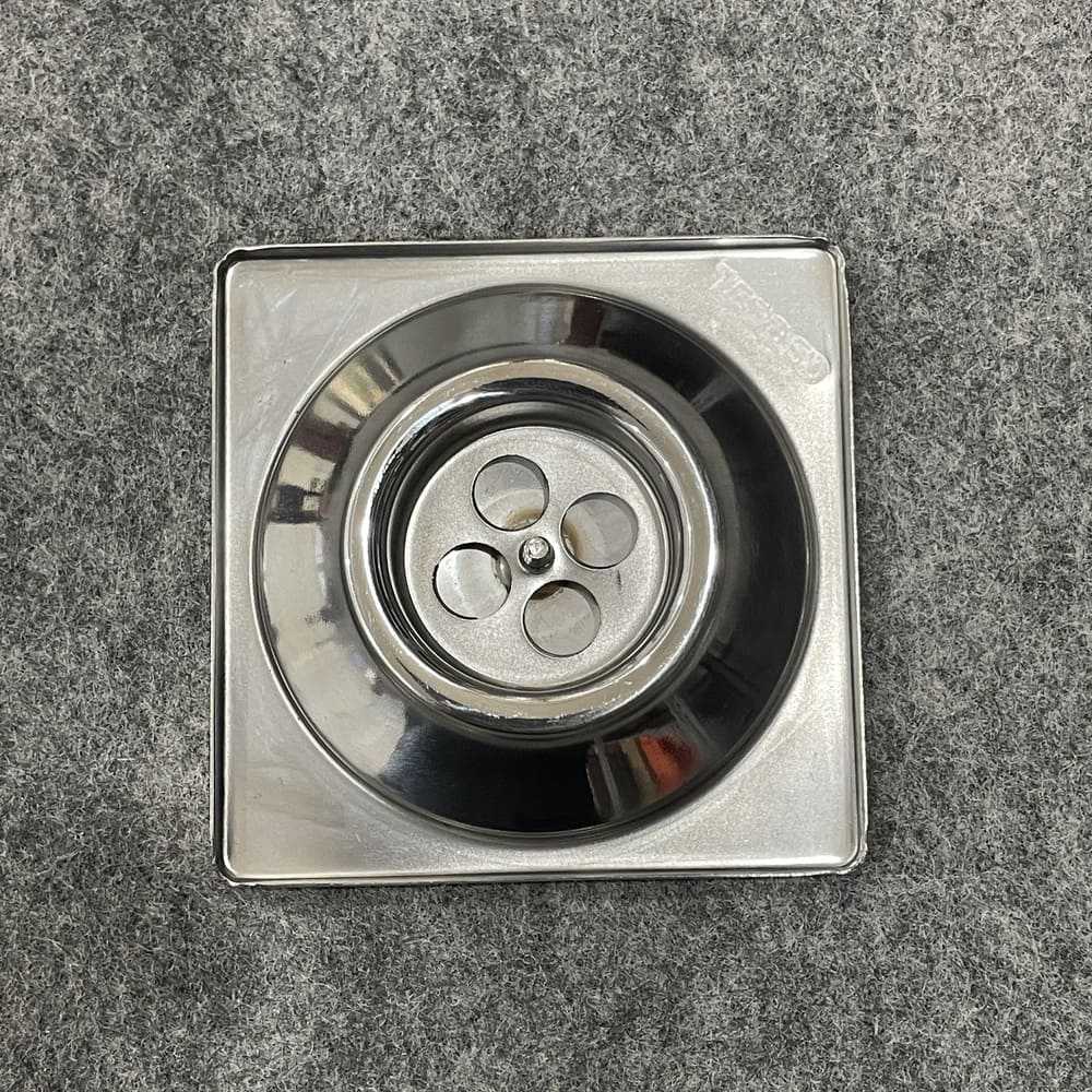 Phễu thoát sàn inox 304 9x9cm φ60 Caesar F2222 - 3