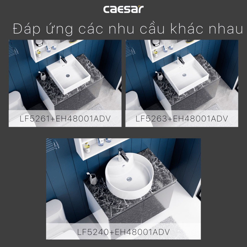 Bộ tủ lavabo Caesar LF5240+EH48001ADV - 12