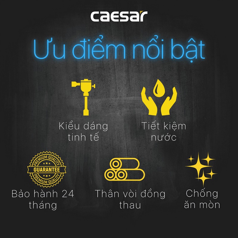 Van xả cơ bồn tiểu nam Caesar BF412G - 11