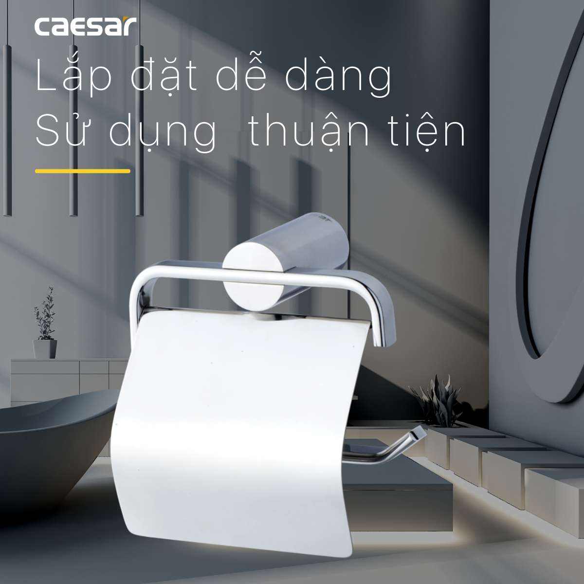 Hộp đựng giấy vệ sinh Caesar Q8304 - 8